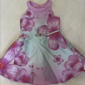 Disney Mulan Lavender Floral Satin Dress